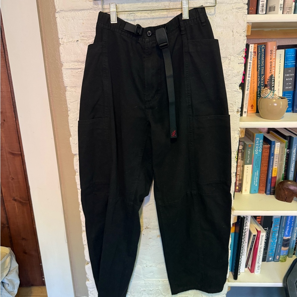 Gramicci Black High-Waisted Cargo Pants